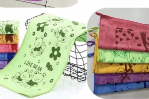 KHĂN ĐA NĂNG IN HÌNH ĐÁNG YÊU, KHĂN CHUYÊN DÙNG CHO SPA, ĐA KÍCH CỠ