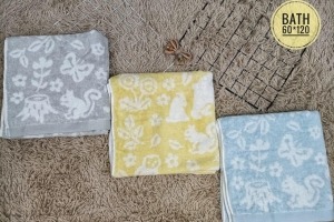 Khăn chạm hoa ký 60X120cm