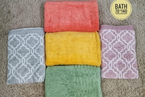 Khăn sọc - chạm hoa 70X140cm